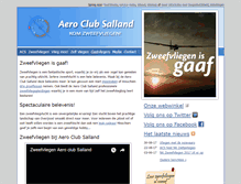 Tablet Screenshot of aeroclubsalland.nl